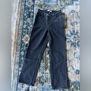 Abercrombie & Fitch Black The 90’s Straight Ultra High Rise